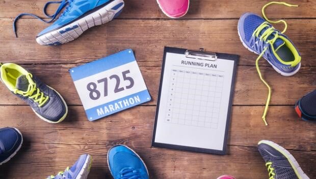Running a marathon